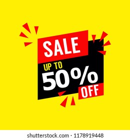 Sale up to 50% Off Vector Template Design Illustration