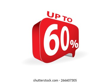 Sale up to 60 percent white sale 60 %