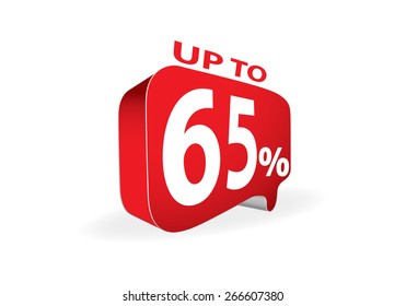 Sale up to 65 percent white sale 65 %