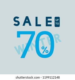 Sale 70% discount badge vector