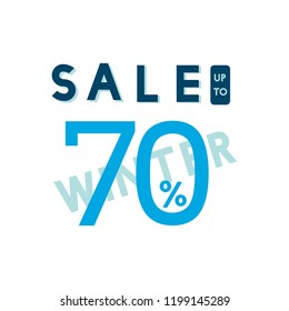 Sale 70% discount badge vector