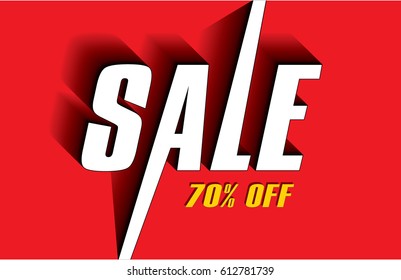 Sale 70 percent off - Illustration