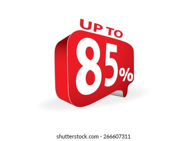 Sale up to 85 percent white sale 85 %