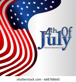 Sale abstract, banner or poster for 4th of July Offer Abstract with nice and creative design illustration.