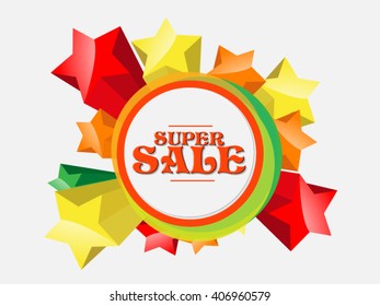 Sale abstract with circle background