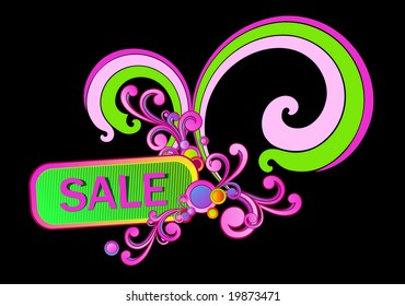 Sale. Abstract vector element