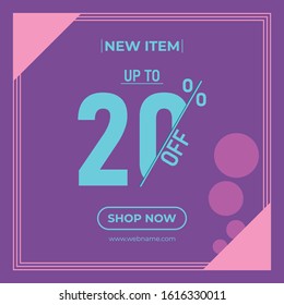 Sale Ads Banner Design. Sale promotional material vector illustration. Design for social media banner, poster, email, newsletter, ad, leaflet, placard, brochure, flyer, web sticker, ect.