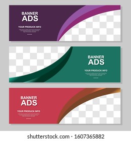 sale advertising web banner template set