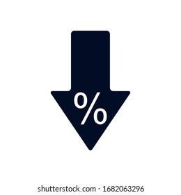 sale arrow silhouette style icon design of Shopping commerce market store shop retail buy paying banking and consumerism theme Vector illustration