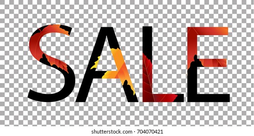 Sale With Autumn Leaves