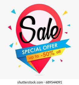SALE background or banners vector graphic 