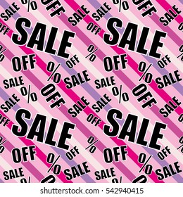 Sale background Black and pink color Closeout seamless pattern, Clearance wallpaper Selloff and Sellout theme