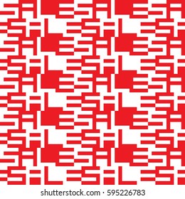 Sale background - composition of figure-ground style of SALE word banner selloff seamless patterns. Red and white vector illustration.