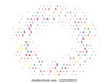 Sale background, frame. Vector illustration