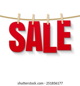 Sale Background With Gradient Mesh, Vector Illustration