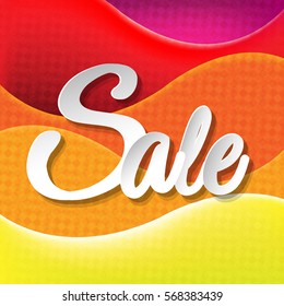 Sale Background, With Gradient Mesh, Vector Illustration