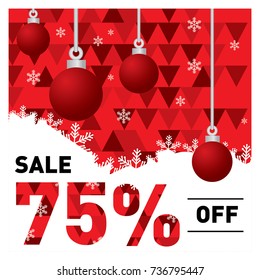 Sale Background. Holiday. End Year. Discount.