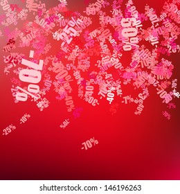 Sale background with percent discount pattern. EPS 10
