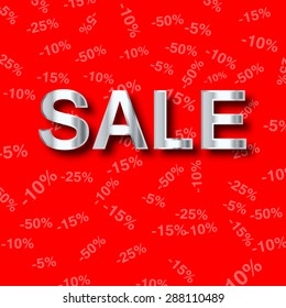 sale background with percent discount pattern.Vector