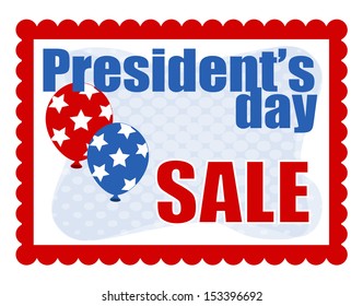 Sale Background - Presidents Day Vector