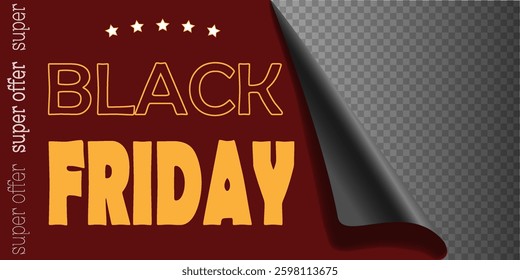 Sale background with realistic paper design. Vector illustration