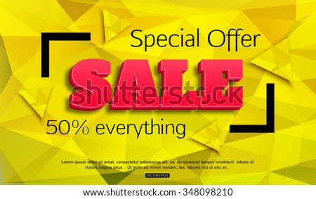 Sale background. Special Offer. Vector illustration
