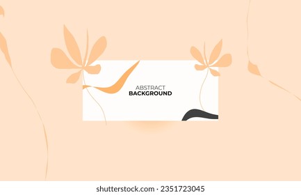 Sale background template for social media posts, mobile apps, banners design, web or internet ads. Trendy abstract background template with nature concept.