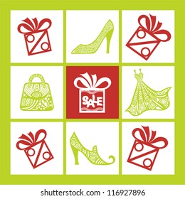 Sale background vector illustration