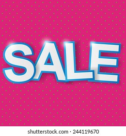 Sale background. Vector illustration.