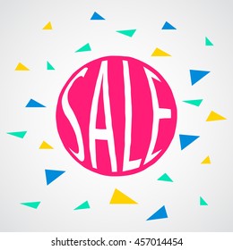Sale background. Vector illustration.