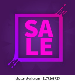 Sale badge design template - Vector illustration.