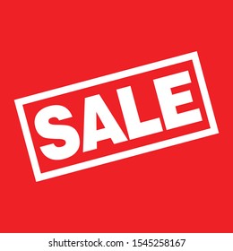 sale badge in red background