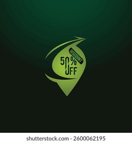 Sale Badge Set. 50% Off, Mega Sale, Big Sale and Sale Special Offer Badge Shopping Concept Vector Design 