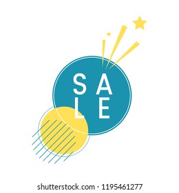 SALE badge shopping and retail vector
