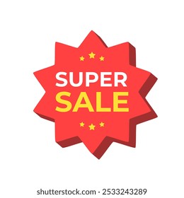 Sale badge. Sale tag, sticker. Shopping promotion tag. Special offer. Discount sale banner for retail advertisement, e-commerce, social media, online store