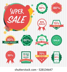 Sale Badges Vector Eps. Super Sale Set Vector. Sale Tag