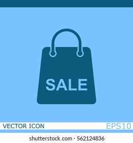 Sale bag vector icon