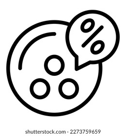 Sale ball icon outline vector. Shop store. Seller online