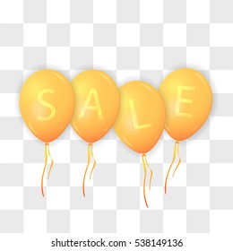 Sale Balloon Concept of Discount. Vector Illustration EPS10
