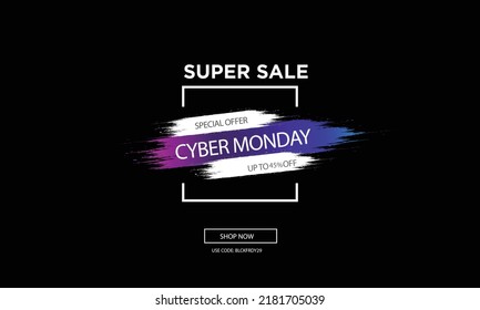 Sale Banner 45% off vector design template