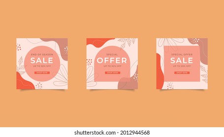 sale banner abstract background for social media post vector illustration eps 10