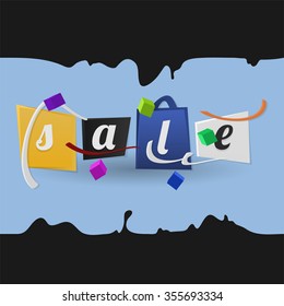 Sale banner. Sale abstract background. Vector illustration.