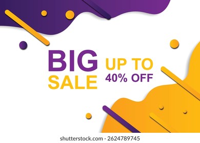  Sale banner background. Design template. Vector illustration.