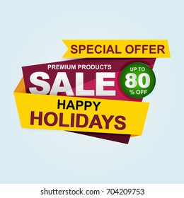 Sale banner, Big sale, Clearance sale premium template design for online shopping, product promotions, website badges, advertising, e-commerce, social media ads, email marketing, flyer, newsletter

