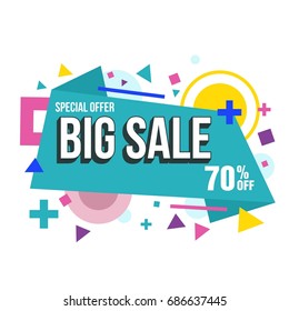 Sale banner, big sale. Discount banner for your store