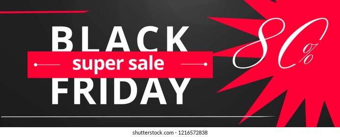 sale banner of black friday