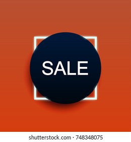 sale banner circle