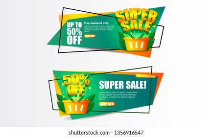 Sale banner collection