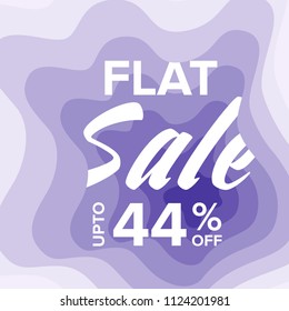 Sale Banner Colorful Paper Art Abstract Background