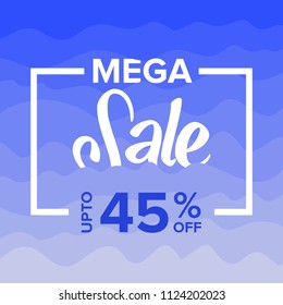 Sale Banner Colorful Paper Art Abstract Background